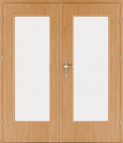 Dakar (W/DK/D, dub, glass  White matt toughened safety glass Lakmat (I))