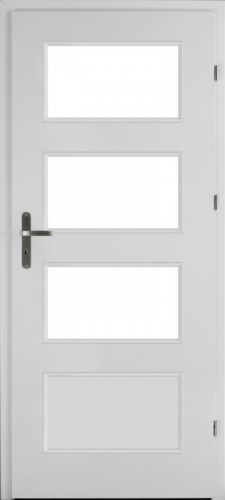 Hague H4 (H4/S, Bianco, glass  White matt toughened safety glass Lakmat (I))