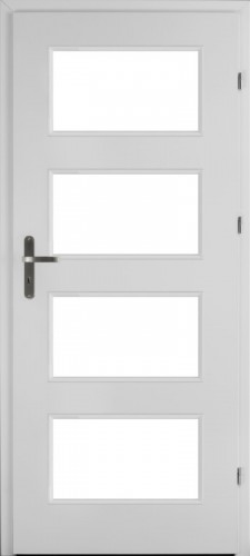 Hague H4 (H4/D, Bianco, glass  White matt toughened safety glass Lakmat (I))