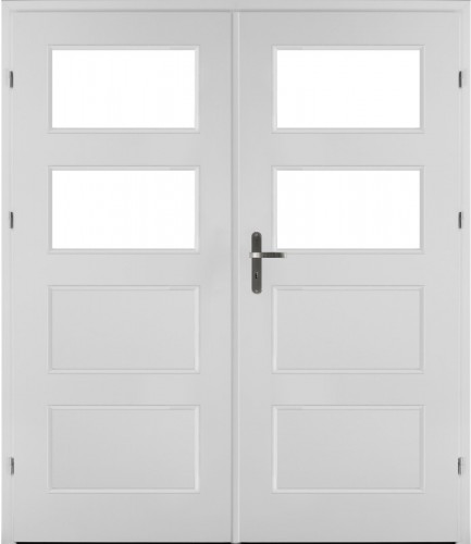 Hague H4 (W/H4/R, Bianco, glass  White matt toughened safety glass Lakmat (I))