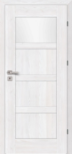 Monaco M4 (M4/L, Arctic, glass  White matt toughened safety glass Lakmat (I))