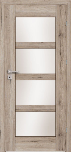 Monaco M4 (M4/D, Pinia, glass  White matt toughened safety glass Lakmat (I))