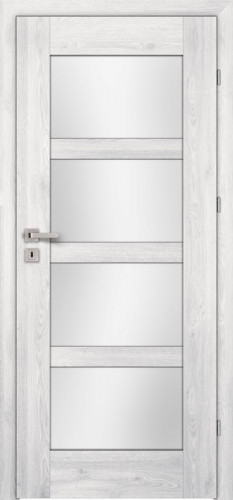 Monaco M4 (M4/D, Silver, glass  White matt toughened safety glass Lakmat (I))