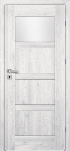 Monaco M4 (M4/L, Silver, glass  White matt toughened safety glass Lakmat (I))