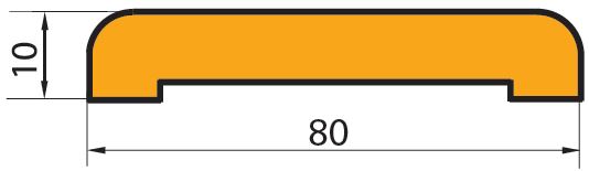 listwa opasowa do drzwi szerokość 80mm